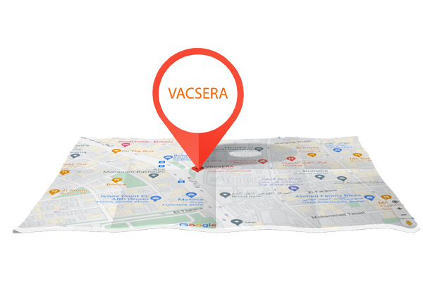 خريطة مع مؤشرات مواقع متعددة